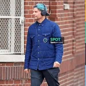 Mens Madewell Quilted Indigo Shirt Jacket